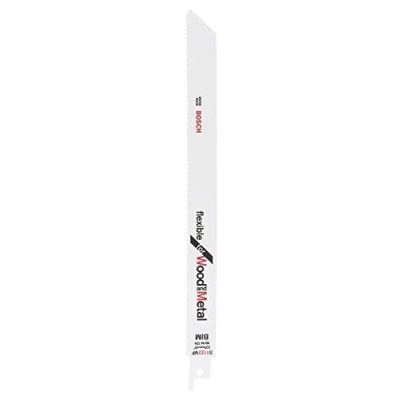 Image of Bosch Accessories 25 pieces sabre saw Blade S 1122 VF Flexible for Wood and Metal (Length 225 mm, accessories)