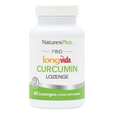 Image of NaturesPlus PRO Longvida Curcumin Lozenge 500 Mg Turmeric Extract Supplement per Superior Absorption, Prolonged Action Vegan, Gluten Free 60 Lozenges