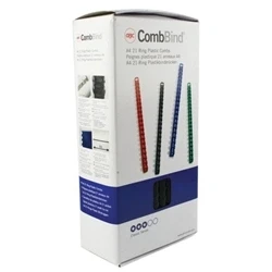 Image of GBC Black CombBind 12mm Binding Combs (100 Pack)