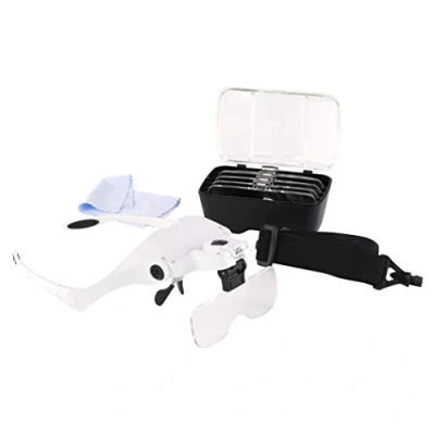 Image of LED Headband Magnifier with 5 Lenses