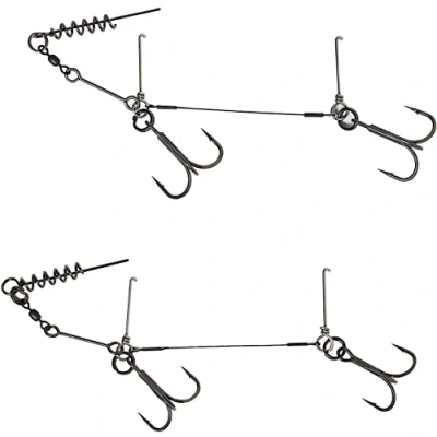 Image of Savage Gear TITANIUM CORKSCREW STINGER PIKE PREDATOR FISHING (1/0 23kg 1 pcs)
