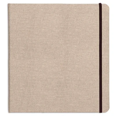 Image of Clairefontaine Ref 96100C Goldline Natural Square Travel Album (Contains 32 Sheets) 30 x 30cm in Size, 180gsm Paper, Elastic Strap Closure, Acid Free, pH Neutral, Off White