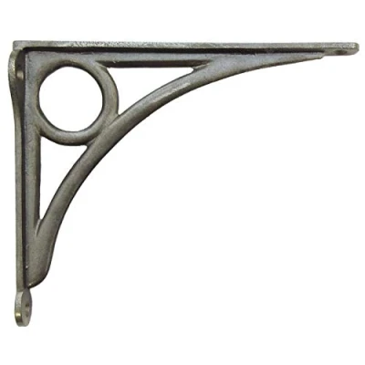 Image of Castelion® Single Cast Iron Severn Shelf Bracket High Quality Home Accessories Hardware Ornate Decor Decorative Shelving Brackets and Supports 20xm (8in)