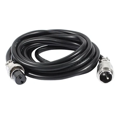 Image of Sourcingmap GX16 2 Pin Male/Female Head Aviation Socket Connector Electrical Cable 2m