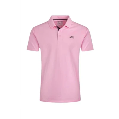 Image of Weird Fish Miles Organic Cotton Pique Polo Pink Size L