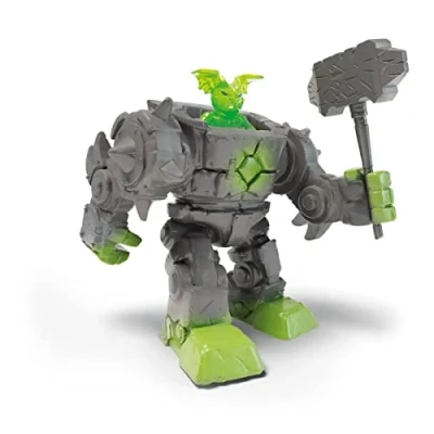 Image of SCHLEICH 42547 Toy Figure Eldrador Mini Creatures Stone Robot (Eldrador Creatures), Mix