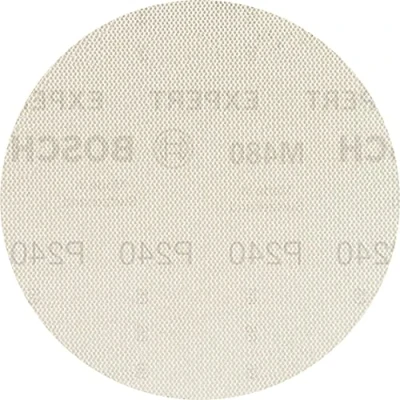 Image of Bosch Professional 5x Expert M480 Sanding Net (for Hardwood, Paint on wood, Ø 150 mm, Grit 240, Accessories Random Orbital Sander)