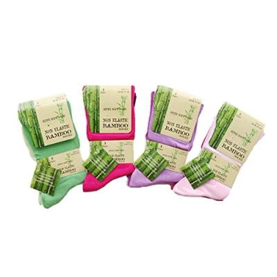 Image of undercover lingerie 6 Pairs Ladies Bamboo Non Elastic SE047 Socks Fashion Colours