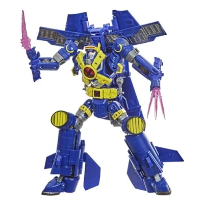 Image of Transformers Generations Collaborative: Marvel Comics X Men Mash Up, Ultimate Spanse Ages 8 and 21.5 cm Leader Class, F0484