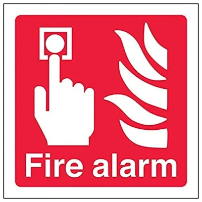 Image of V Safety Eco Friendly Fire Equipment Alarm Logo 150 x mm Sign