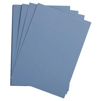 Image of Clairefontaine Ref 90788C Etival Coloured Grained Drawing Paper (Pack of 25 Sheets) A3 (42 x 29.7cm) 160gsm Cellulose Art Royal Blue Acid Free, pH Neutral