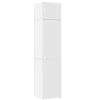 Image of vidaXL Slim Storage Cabinet White 50x42.5x225 cm Engineered Wood