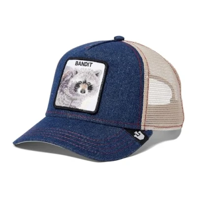 Image of Goorin Bros. The Farm Core Unisex Adjustable Mesh Snapback Trucker Cap, Navy (Bandit), One Size