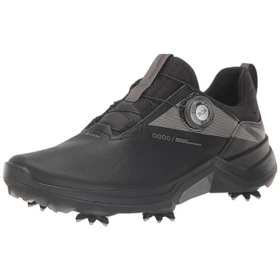 Image of ECCO BIOM G5 Golf shoes, Women&#039;s, Size: 4.5, Black Leather and textile