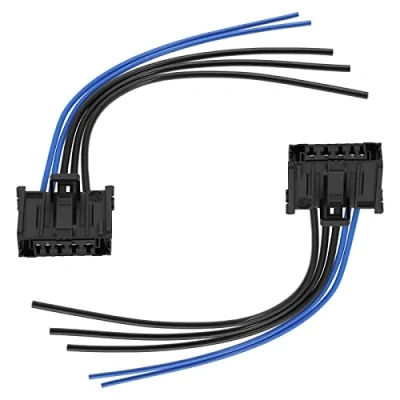 Image of eMagTech Heater Resistor Wiring Harness Replacement 6450JP 9636618080 Compatible with Citroen Xsara Picasso/C3 Peugeot 206/206 CC SW/ 307 20cm