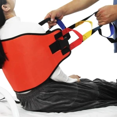 Image of KkaFFe Transfer Sling for Nursing Patients, 61 Inches Patient Lift Seniors, Elderly Safety Lifting Aids，Transfer Belt Care，Transfer Boards Bedridden (Orange)