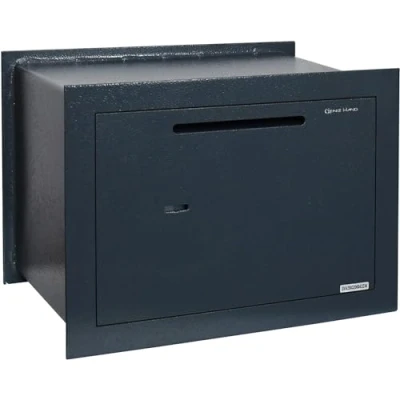 Image of Genie Hand Mechanic Depository Wall Safe for Home with Key and Lock, High Security Money Box Double Map Lock
