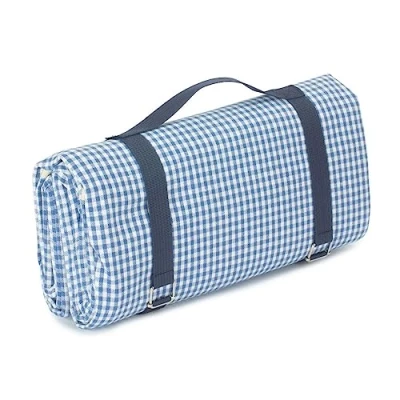 Image of Red Hamper H197 Blue and White Gingham Picnic Blanket