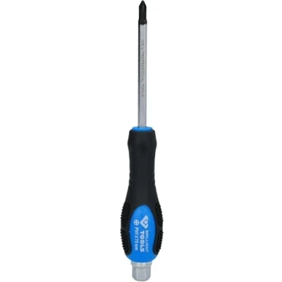 Image of BRILLIANT TOOLS BT034808 Phillips Screwdriver with Impact Cap, PH1 [Powered by KS Tools]