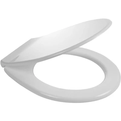 Image of Celmac SNL11WH International Toilet Seat and Cover, Plastic Hinge, White