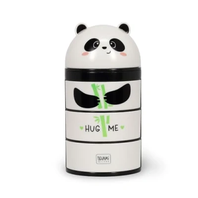 Image of LEGAMI 3 Drawer Side Opening Desk Organiser Top Compartment with Sliding Lock Panda