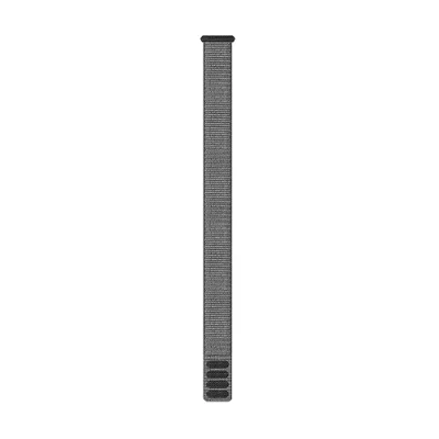 Image of Garmin UltraFit 20 Nylon Watch Strap One Size, Grey Durable &amp; Comfortable for Running