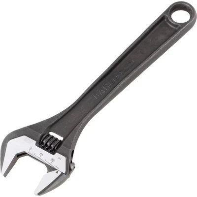 Image of Bahco 8071 Black Adjustable Wrench, 200mm Length
