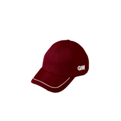 Image of Gunn &amp; Moore GM Cricket Hat Teknik Cap Pre Shaped Two Tone Peak Easi Fit Hook and Loop Fastener One Size Fits All 51 63 cm Circumference Green