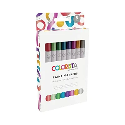 Image of Spectrum Noir Colorista Paint Markers Pack of 8 Decorative Metallics