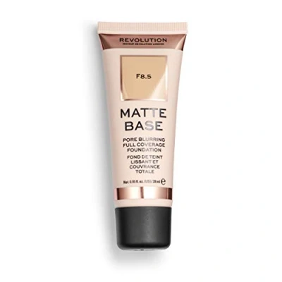 Image of Revolution Beauty London, Matte Base, Foundation, F8.5, 28ml