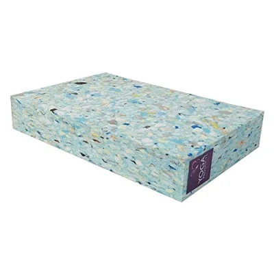 Image of 1 x Recycled Chip Foam Yoga Block (FULL HEIGHT 5cm / 2 inch Block)