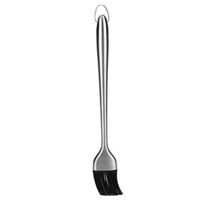 Image of Basting Brush, Silicone Heat Resistant Pastry Brushes Brush with Premium Stainless Steel Handle for BBQ Grill Barbecue Baking Kitchen Cooking(30cm)