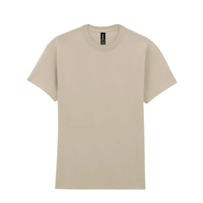 Image of Gildan Heavy Cotton Adult T Shirt, Sand, L