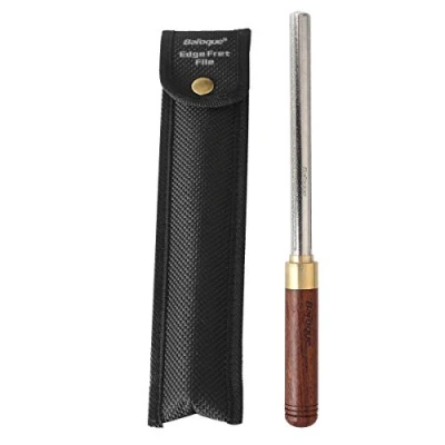Image of 3 in 1 Guitar Fret Crowning Dressing File with Wood Handle Narrow/Medium/Wide Edges Repairing Luthier Tool