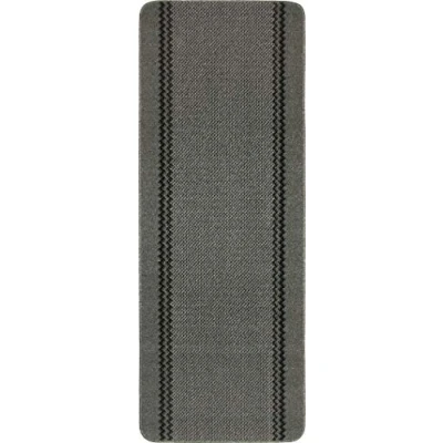 Image of eXtreme Dandy by William Armes, Kilkis Washable Kitchen Mat Non Slip (Charcoal, 180 x 67cm Runner)