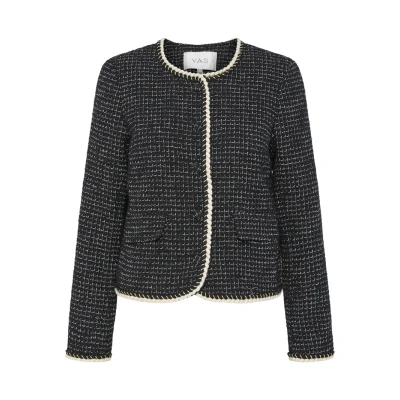 Image of YAS Yasclara Jacket Blazer, Women&#039;s, Size: 6, Black