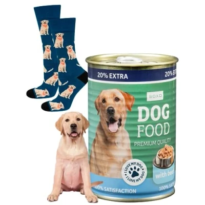 Image of soxo Dog Food Socks Men Funny Women Gifts Mens Cotton Sock Ladies Gift Men&#039;s Presents 2.5 6.5 Labrador