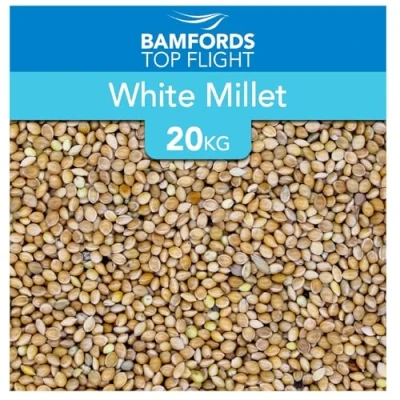 Image of Bamfords 20kg WHITE MILLET SEED WILD BIRD FOOD CAGE