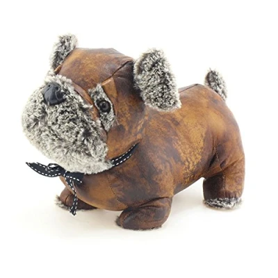 Image of Lesser &amp; Pavey LP29725 Faux Leather Pug Doorstop, Polyester, Brown, one size