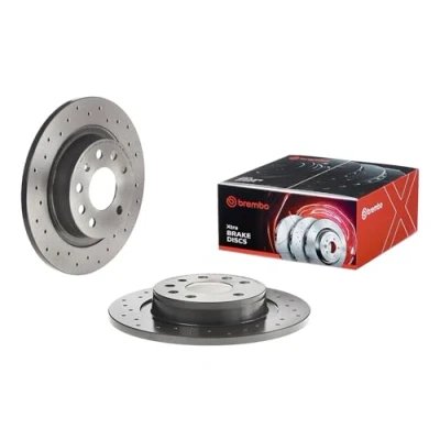Image of 569115, 93171848, 95526639 Brake disc BREMBO XTRA LINE 08.9511.1X 278mm 12mm 5 solid, Perforated Coated SAAB: 9 3 Saloon, Convertible, Estate