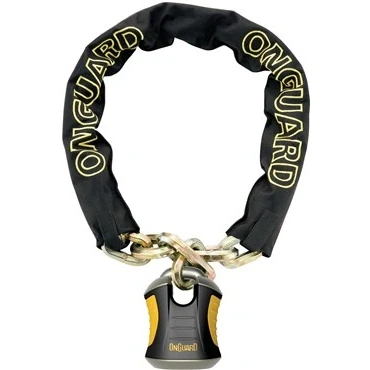 Image of Onguard Beast 8017 Keyed Chain Lock, Black, 11.0 x 1.2 cm