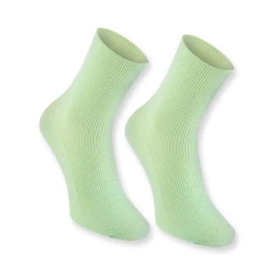 Image of Rainbow Socks 1 pair of DIABETIC Elastic Cotton for SWOLLEN FEET, Green M