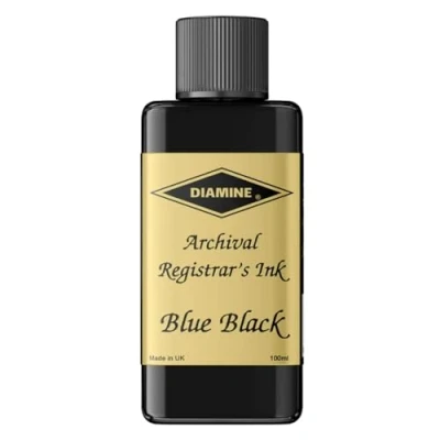 Image of Diamine Ink Registrars Bottled 100ml Blue/Black
