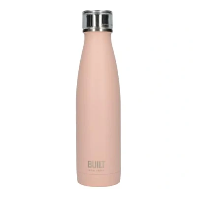 Image of Built Perfect Seal Double Walled Insulated Stainless Steel Water Bottle, 480 ml, Pale Pink