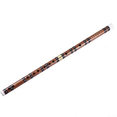Image of Bamboo Flute Dizi Traditional Handmade Chinese Musical Instrument Vintage (D Key)