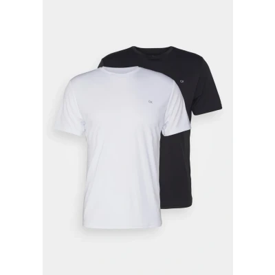 Image of Calvin Klein Mens 2 Pack Tech T Shirt Black/White XL