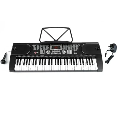 Image of 61 Keys Keyboard Piano, Digital Electric Piano for Adults, 24 Demonstration Songs, Teaching Music Instruments with Microphone (Piano Only)
