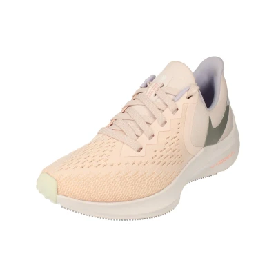 Image of NIKE Womens Zoom Winflo 6 Running Trainers CK4475 Sneakers Shoes (UK 4.5 US 7 EU 38, Pale Pink Metallic Silver 600)