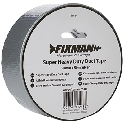 Image of Fixman Super Heavy Duty Duct Tape 50mm x 50m Silver