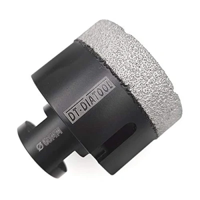 Image of DT DIATOOL Diamond Drill Bit 60mm Hole Saw for Dry Drilling Tile Porcelain Marble Ceramic Granite